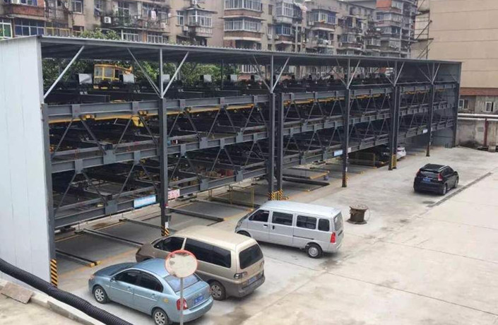 室外停車場四層機械車位-升降橫移式 室外停車場四層機械車位-升降橫移式